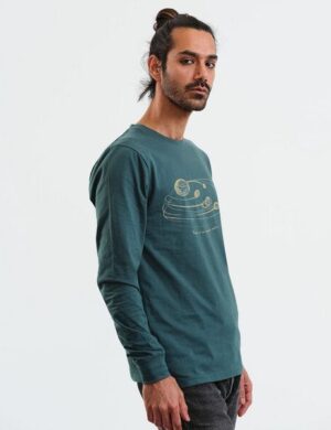 GARY MASH Langarmshirt Scott Atmosphere aus Biobaumwolle