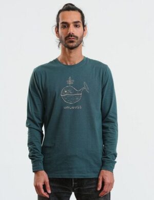 GARY MASH Langarmshirt Scott Walnuss aus Biobaumwolle