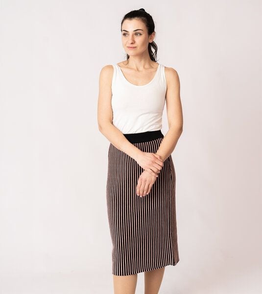 GARY MASH Pencil-Skirt Shandon in Midi-Länge aus Biobaumwolle GARY MASH Pencil-Skirt Shandon in Midi-Länge aus Biobaumwolle