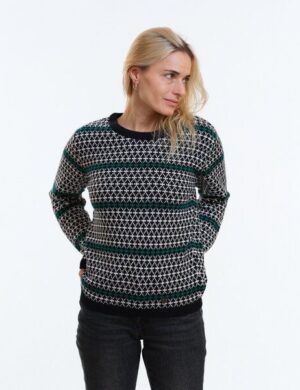 GARY MASH Pullover Lamona aus feinem Jacquardstrick