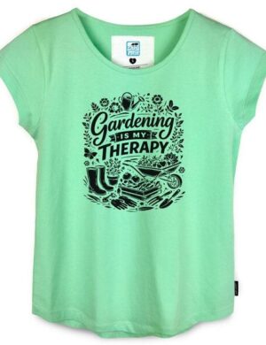 GARY MASH Shirt Asheville Gardening is my therapie aus Bio-Baumwolle
