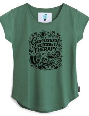 GARY MASH Shirt Asheville Gardening is my therapie aus Bio-Baumwolle