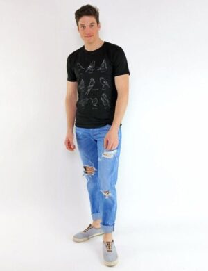 GARY MASH Shirt Birds aus Biobaumwolle