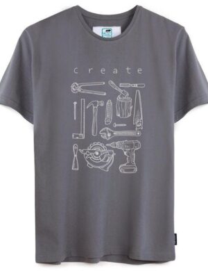 GARY MASH Shirt Create groß aus Biobaumwolle