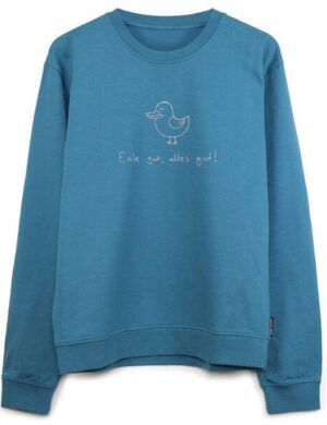 GARY MASH Sweatshirt Ente gut, alles gut! aus Biobaumwolle