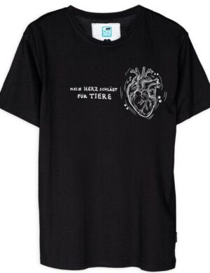 GARY MASH T-Shirt Herz für Tiere aus Bio-Baumwolle