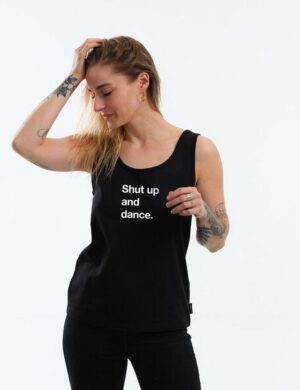 GARY MASH Top Rose Shut up and dance. aus Bio-Baumwolle