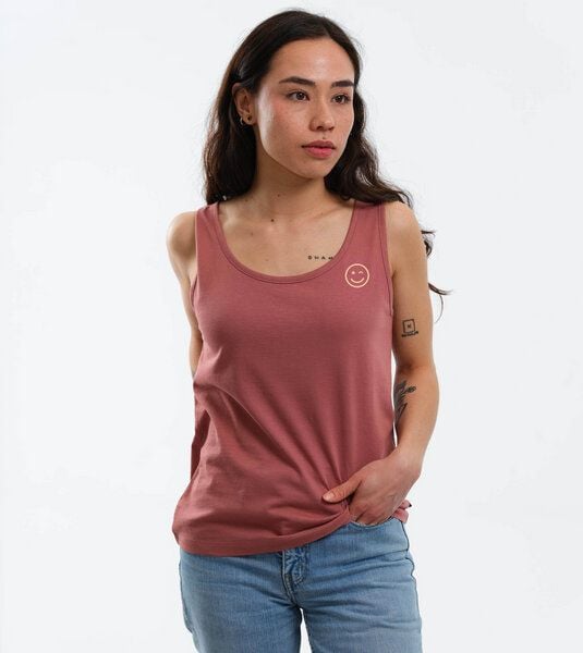 GARY MASH Top Rose Zwinker-Smiley aus Bio-Baumwolle GARY MASH Top Rose Zwinker-Smiley aus Bio-Baumwolle