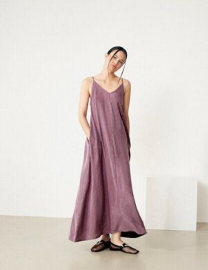 Givn Berlin Maxikleid GBROXIE aus TENCEL mit Peach-Effekt