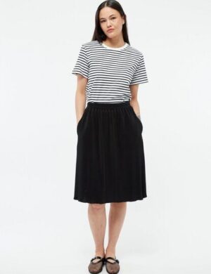 Givn Berlin Plisseerock GBLEONIE aus recyceltem Polyester - Black (Pleats)