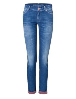 goodsociety Womens Slim Jeans Harrow Red Back