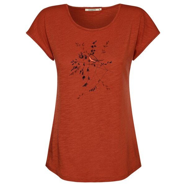 GREENBOMB Print T-Shirt Animal Bird Branch GREENBOMB Print T-Shirt Animal Bird Branch