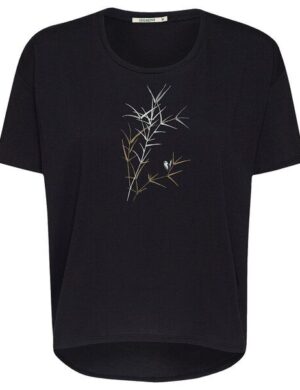 GREENBOMB Print T-Shirt Nature Bird Reed Feel