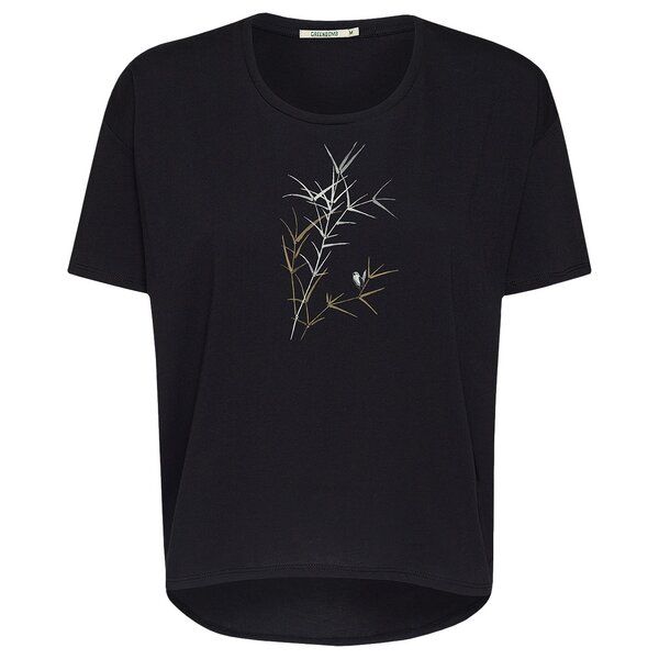 GREENBOMB Print T-Shirt Nature Bird Reed Feel GREENBOMB Print T-Shirt Nature Bird Reed Feel