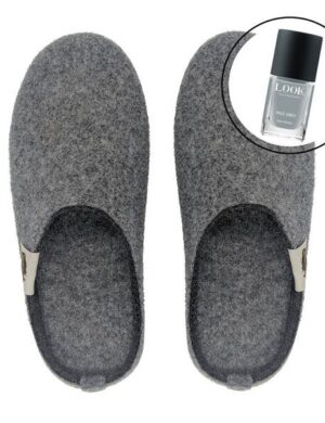 GUMBIES Set – Nachhaltige Hausschuhe mit Veganem Nagellack