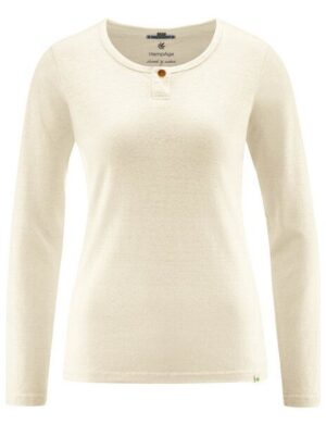 HempAge Bequemes Langarmshirt Hanf/Biobaumwolle