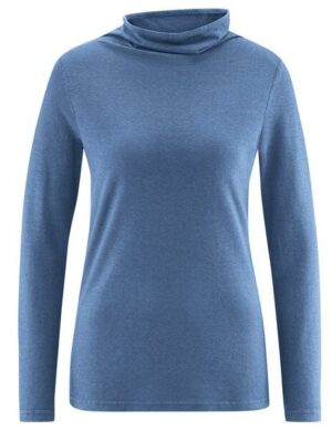 HempAge Damen Apartes Langarmshirt Hanf/Biobaumwolle