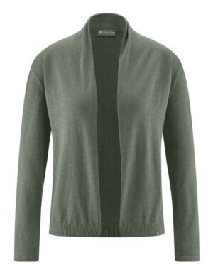HempAge Damen-Cardigan mit Schalkragen Hanf/Biobaumwolle