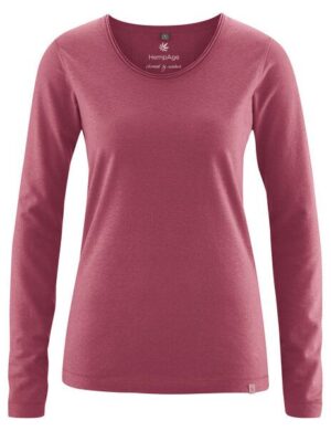 HempAge Damen Langarm-Shirt Lene Hanf/Bio-Baumwolle