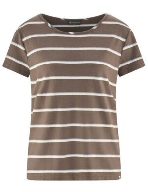 HempAge Damen Streifen T-Shirt Hanf/Biobaumwolle