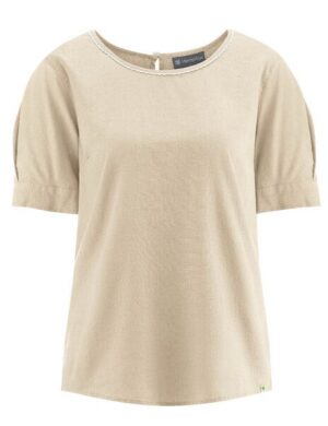 HempAge Feminine Halbarmbluse Hanf/Biobaumwolle