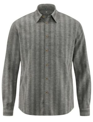 HempAge Gestreiftes Hemd Hanf/Biobaumwolle Casual Fit