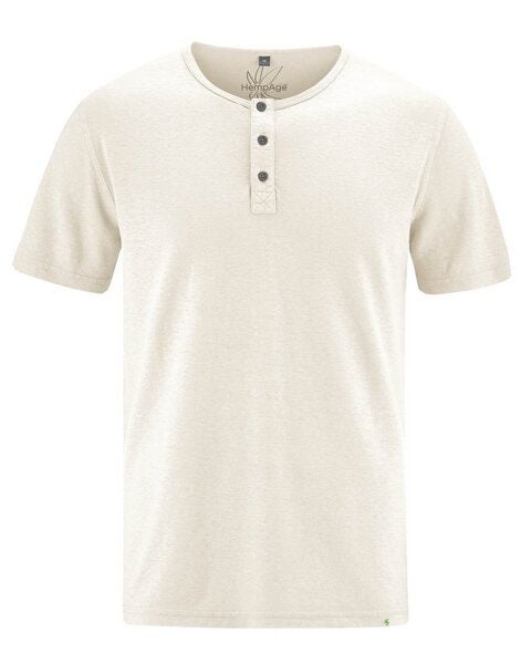HempAge Herren Henley Hanf Vegan HempAge Herren Henley Hanf Vegan