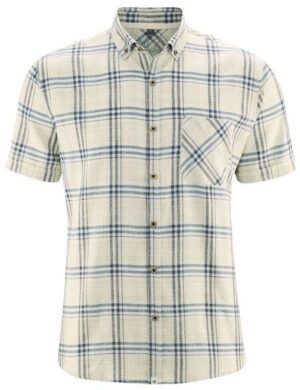 HempAge Herren Kurzarm-Hemd Hanf/Bio-Baumwolle
