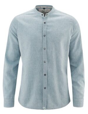 HempAge Herren Langarm Hemd Hanf/Bio-Baumwolle