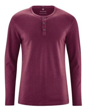 HempAge Herren Langarm-Shirt Hanf/Bio Baumwolle