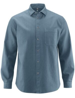 HempAge Herren Langarmhemd Hanf/Biobaumwolle