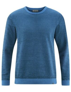 HempAge Herren Strickpullover Rundhalsausschnitt Hanf/Biobaumwolle Normal Fit