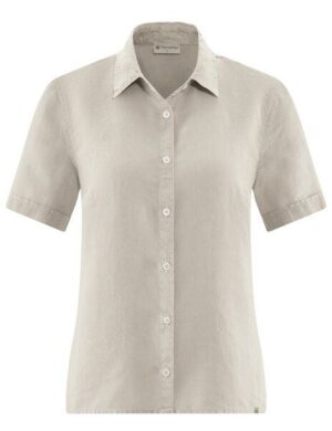 HempAge Kurzarmbluse Damen 100% Hanf