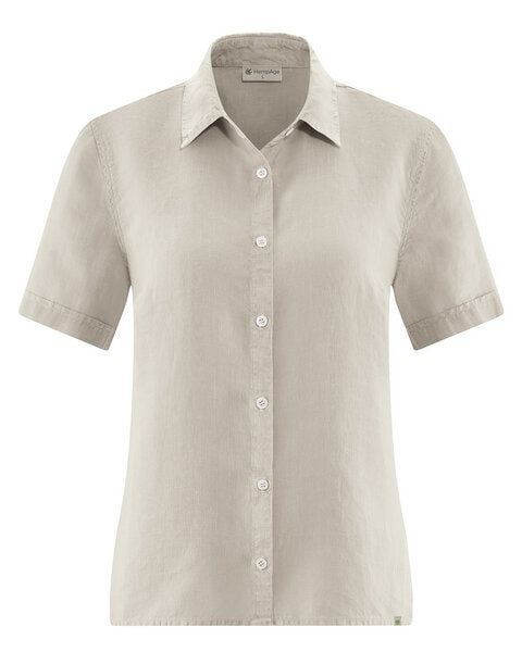 HempAge Kurzarmbluse Damen 100% Hanf HempAge Kurzarmbluse Damen 100% Hanf