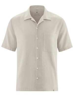 HempAge Kurzarmhemd Hanf/Biobaumwolle