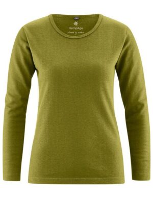HempAge Langarmshirt Basic Hanf/Biobaumwolle