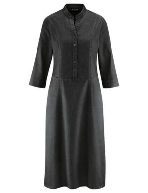 HempAge Modernes Hemdblusenkleid Hanf/Biobaumwolle