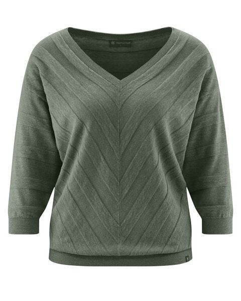 HempAge Pullover mit V-Ausschnitt Hanf/Biobaumwolle HempAge Pullover mit V-Ausschnitt Hanf/Biobaumwolle