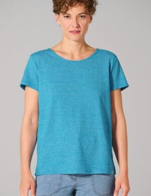 HempAge sommerliches Ringel-T-Shirt aus 55% Hanf, 45% Biobaumwolle