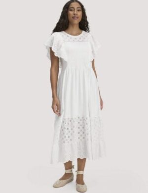 hessnatur Bohemian Jersey Kleid Midi Relaxed aus reiner Bio-Baumwolle