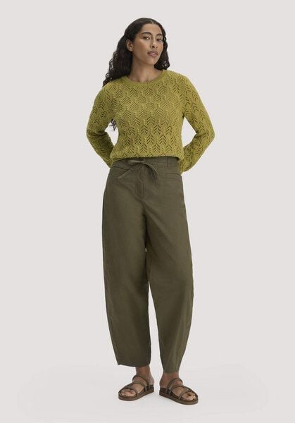 hessnatur Gewebe Hose Barrel Leg aus Bio-Baumwolle mit Elasthan hessnatur Gewebe Hose Barrel Leg aus Bio-Baumwolle mit Elasthan