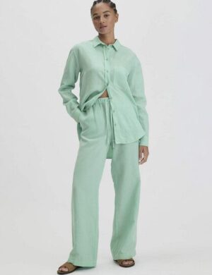 hessnatur Hose Straight Leg Relaxed aus TENCEL Lyocell mit Leinen