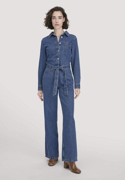hessnatur Jeans Overall Wide Leg aus Bio-Baumwolle mit TENCEL Lyocell hessnatur Jeans Overall Wide Leg aus Bio-Baumwolle mit TENCEL Lyocell