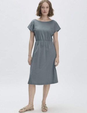 hessnatur Jersey Kleid Midi Relaxed aus reiner Bio-Baumwolle