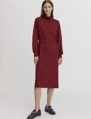 hessnatur Jersey Kleid Midi Relaxed aus TENCEL Lyocell mit Bio-Baumwolle