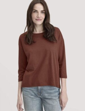hessnatur Longsleeve Oversize aus TENCEL Lyocell mit Bio-Baumwolle