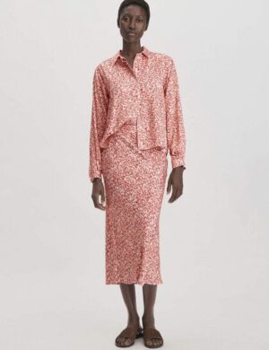 hessnatur Print Rock Midi Regular aus reiner LENZING ECOVERO Viskose