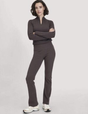 hessnatur Rib Leggings High Waist BETTER RECYCLING aus Bio-Baumwolle