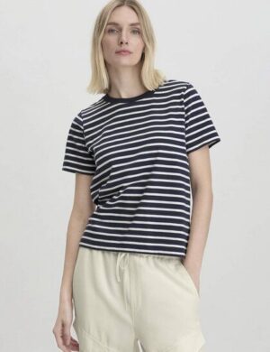 hessnatur Streifen Heavy Jersey Slub T-Shirt Relaxed aus reiner Bio-Baumwolle