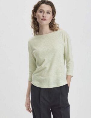 hessnatur Streifen Longsleeve Relaxed aus Leinen mit reiner Bio-Baumwolle